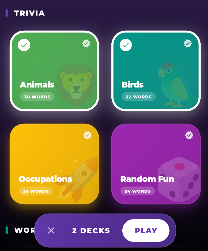 Combine Decks Screen